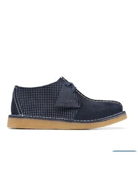 Clarks Kids Desert Trek Navy Boots | 3